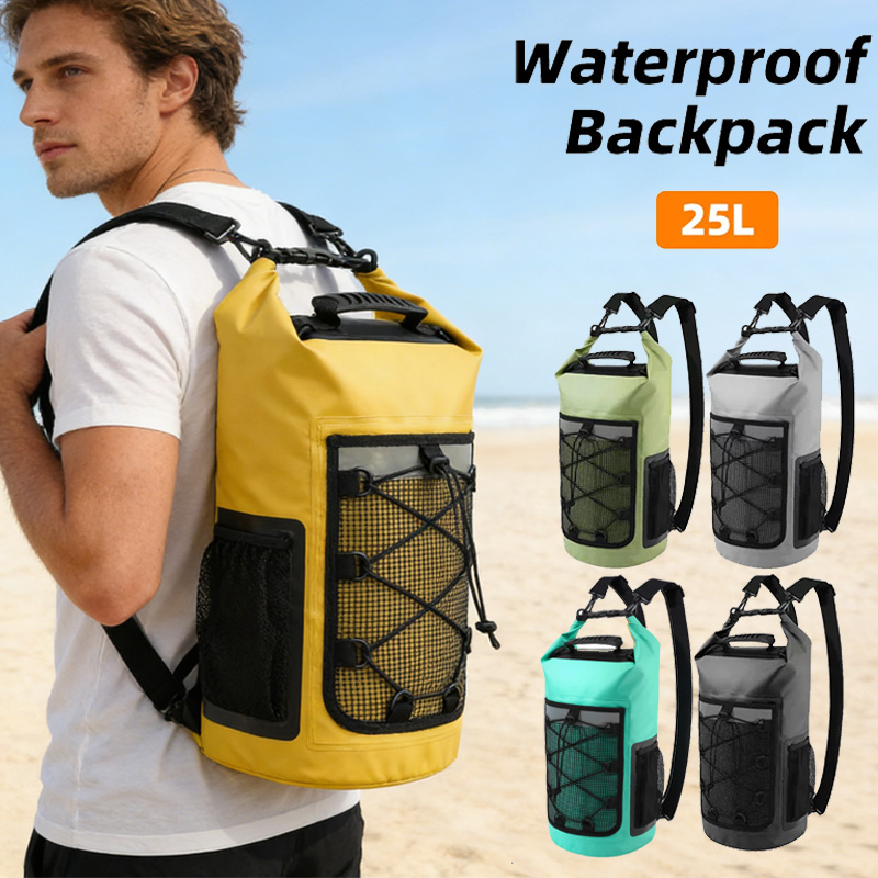 Dry Bag Roll Top - 25L Su Geçirmez Sırt Çantası Yüzme