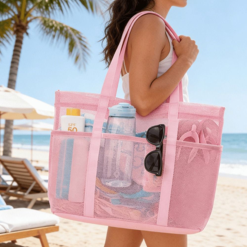 Dry Bag Roll Top - Moda Hızlı Kuruyan File Plaj Çantası