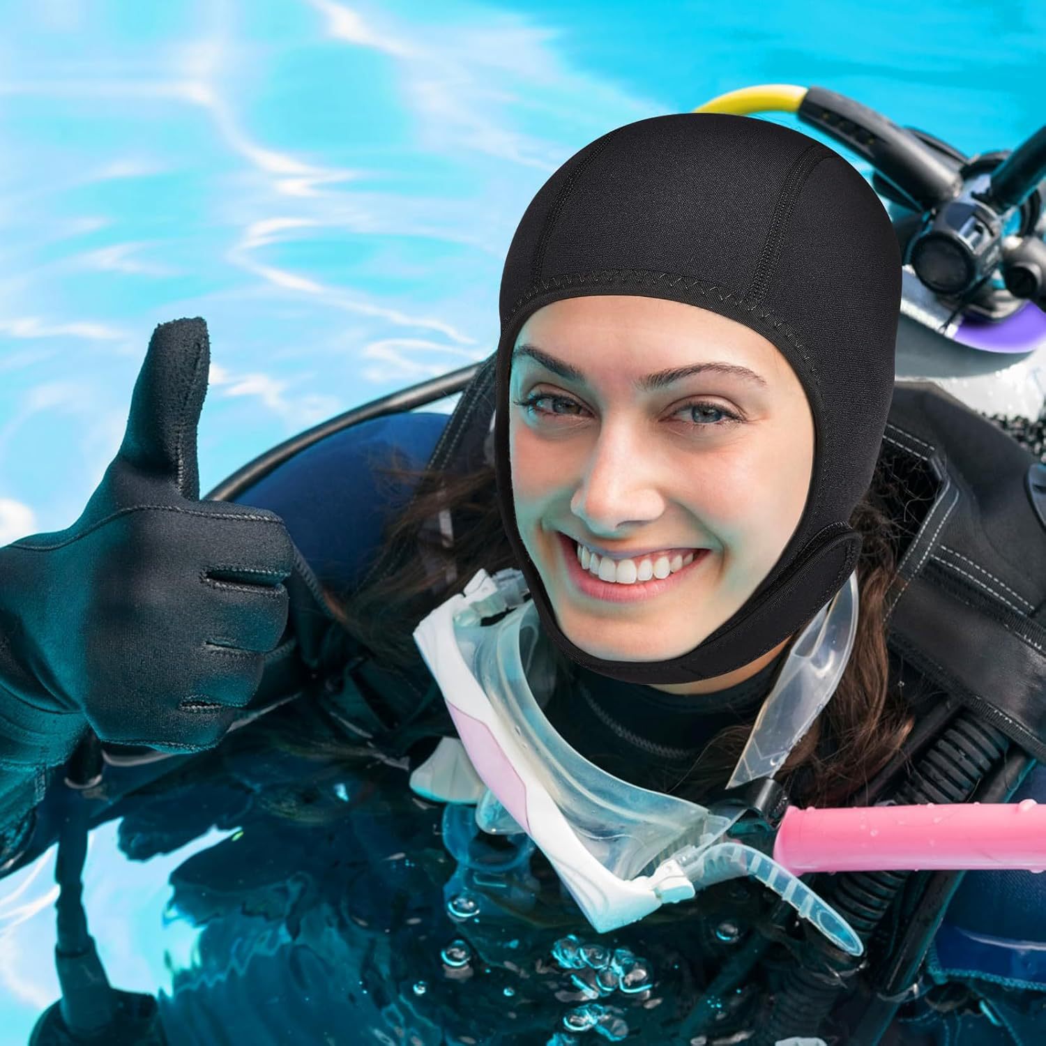 Tüplü Dalış Hood Yüzme Kap 3mm - Aquatic Sports Cap incelemesi ve fiyatı
