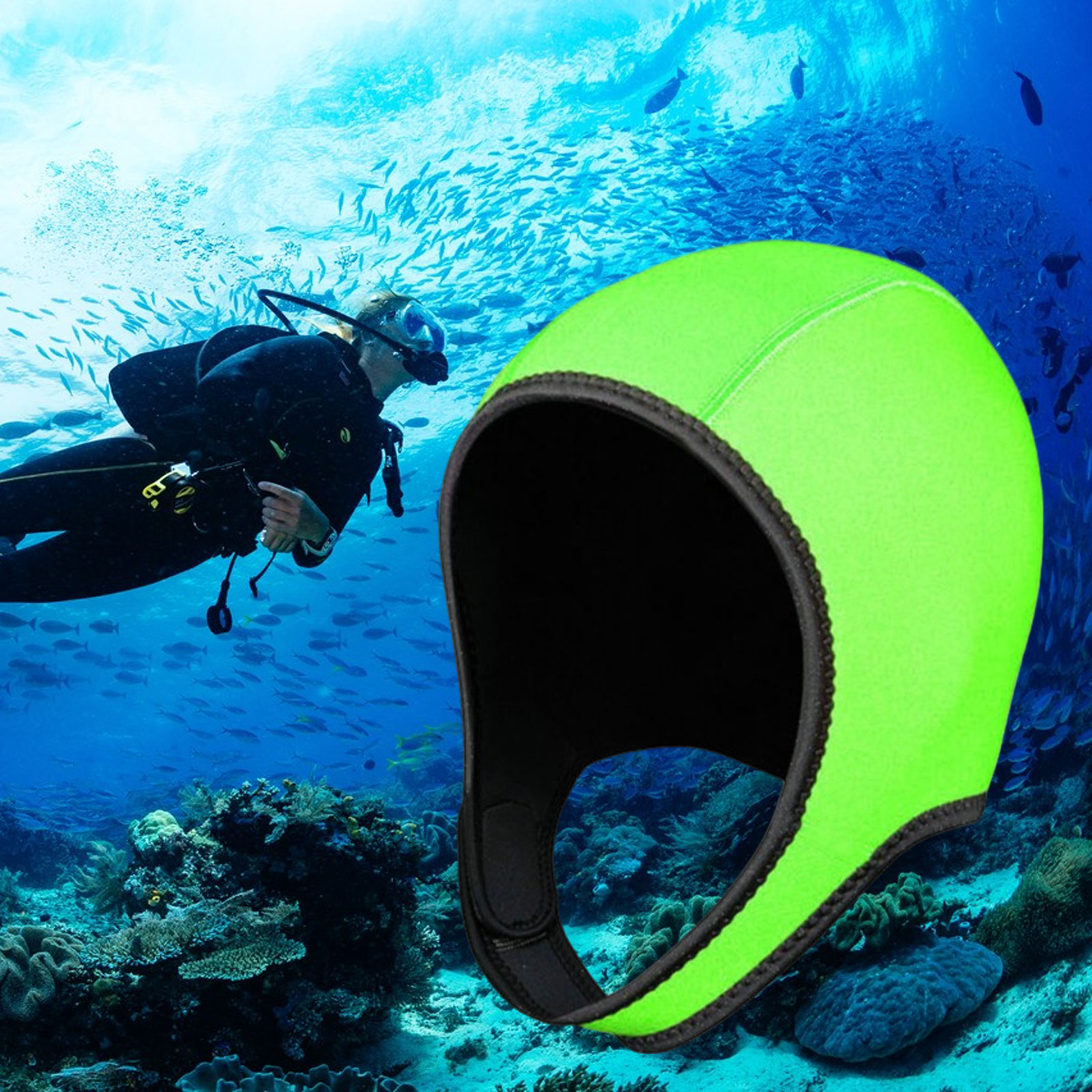 Tüplü Dalış Hood Yüzme Kap 3mm - Aquatic Sports Cap incelemesi ve fiyatı